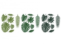 Tropical listy Aloha dekorace