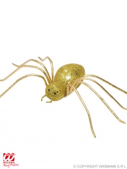 Dekorace Zlatý pavouk