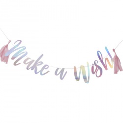 Pastelová girlanda Make a wish