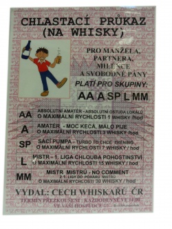 Chlastací průkaz na Whisky A5