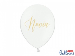  Bílý balónek Novio, Novia, Vivan los Novios sada