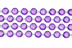 Girlanda z krystalů fialová