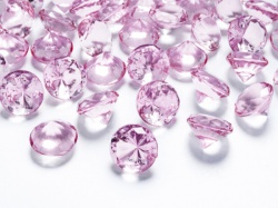 Světle růžové diamanty konfety II