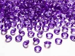 Tmavě fialové diamanty konfety