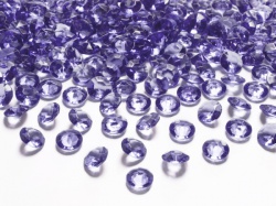 Fialové diamanty konfety 
