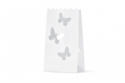 Papírová lucernička s motýly sada