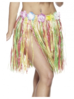 Havajská pestrobarevná mini sukně