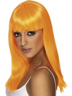 Paruka Glamourama - jasně oranžová