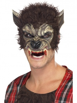 Maska Vlkodlak - půl obličeje