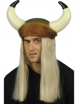 Vikingská helma - vlasy