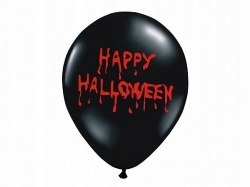 Balonek s "krvavým" potiskem Happy Halloween 6ks