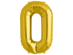 Balonek číslo 0 - fóliový
