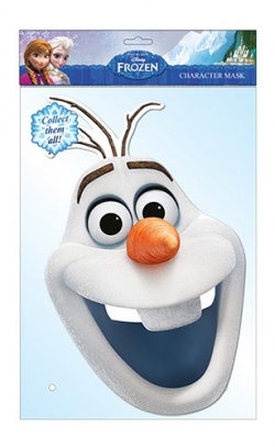 Papírová maska Olaf z Frozen