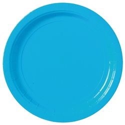 Papírové talíře světle modré (8 ks)