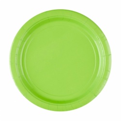 Papírové talíře světle zelené (8 ks)