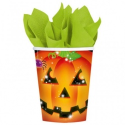 Kelímky Halloween dýně (8 ks)