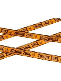 Oranžová páska zóna zombie
