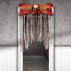 Krvavý dveřní závěs Creepy Carnevil