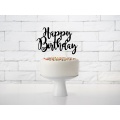 Černé zapichovátko Happy Birthday