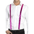 Růžové glitter kšandy