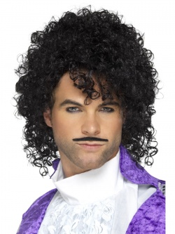 Černá paruka Prince