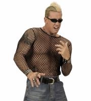 Černé síťované sexy triko