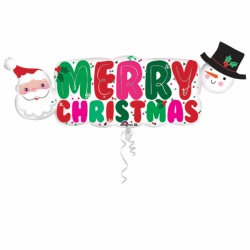 Vánoční girlanda Santa a Sněhulák