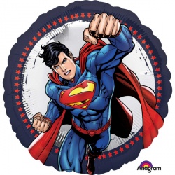 Kulatý fóliový balónek Superman