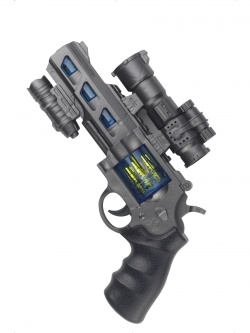 Svítící policejní revolver se zvuky