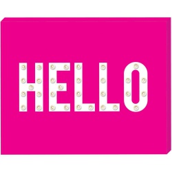 Svítící nápis HELLO