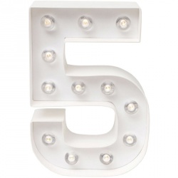 Svítící číslice " 5 "