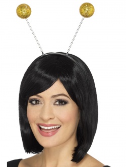 Čelenka disco koule zlatá