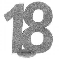 Stříbrné narozeninové číslo 18