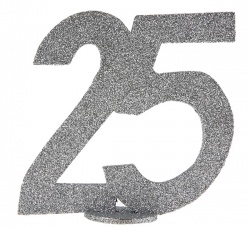 Stříbrné narozeninové číslo 25