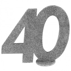 Stříbrné narozeninové číslo 40