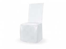 Bílý plátěný potah na židli II