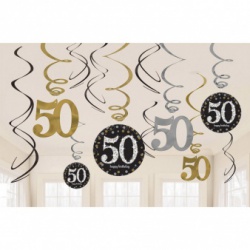 Stříbrno-zlatá spirála 50. narozeniny