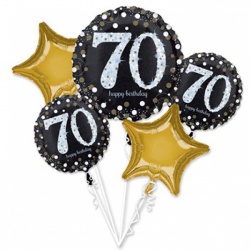 Fóliový balónek 70. narozeniny sada