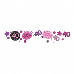 Růžové konfety 40