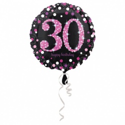 Růžový fóliový balónek 30