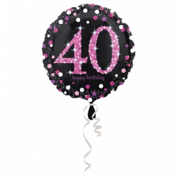 Růžový fóliový balónek 40
