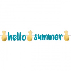Ananasová girlanda Hello Summer