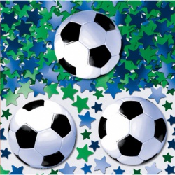 Fotbalové konfety míč a hvězdy