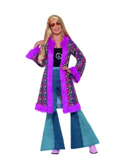 Dámský růžový hippie kabát