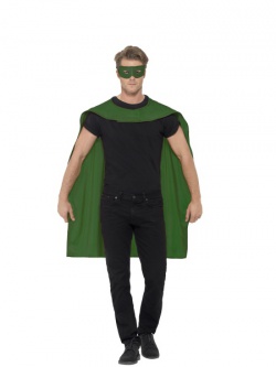 Zelený plášť s maskou