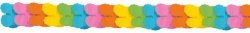 Multicolor papírová girlanda