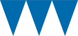 Modrá vlaječková girlanda