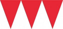 Červená vlaječková girlanda
