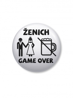 Placka na rozlučku se svobovou - GAME OVER pivo