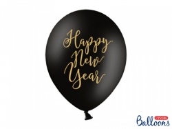 Černý balónek Happy New Year sada II